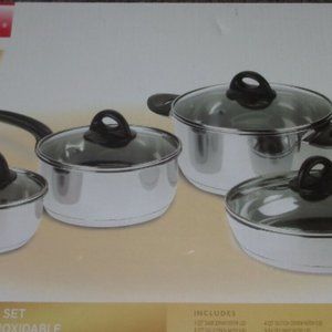 Best Home Premier 8 Piece Stainless Steel Cookware Set